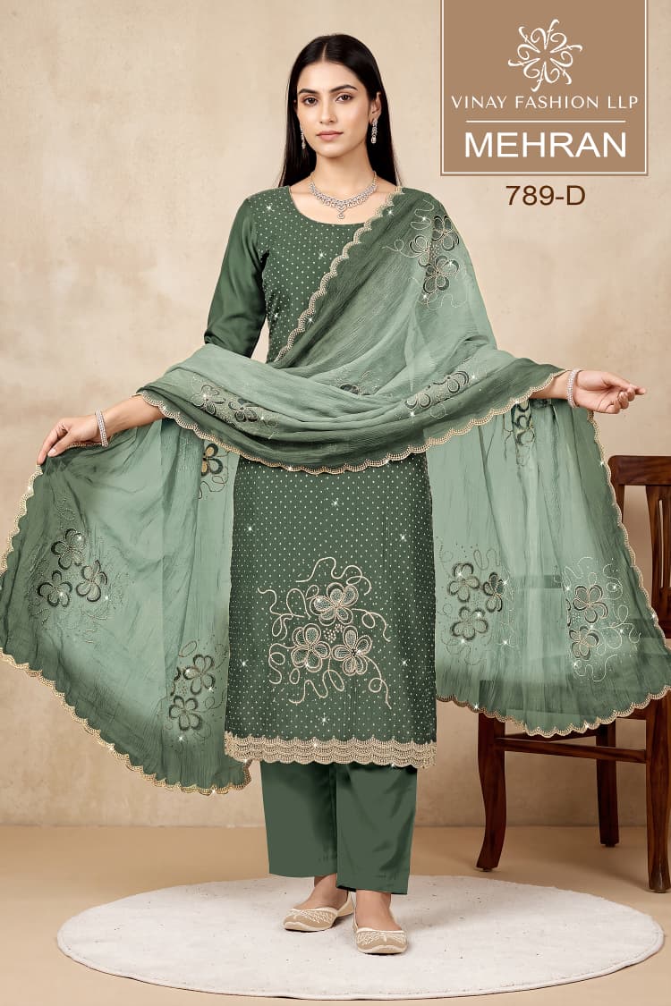Mehran By Vinay Kuleesh Royal Crinkle Salwar Kameez 